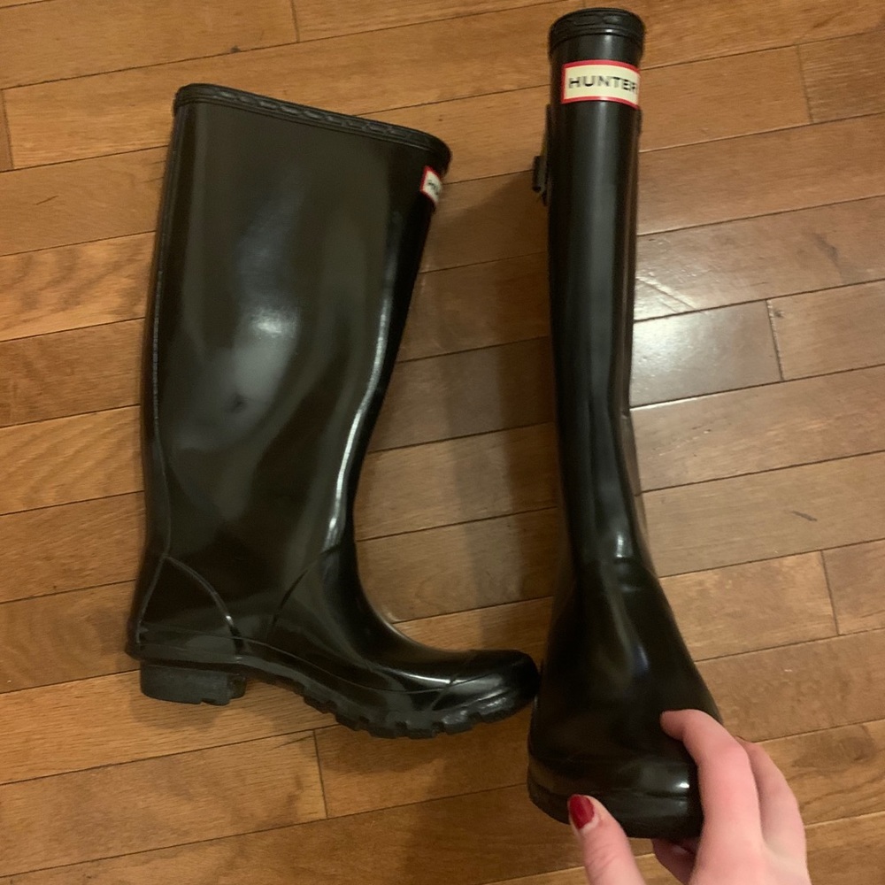 Hunter wide calf rain boot